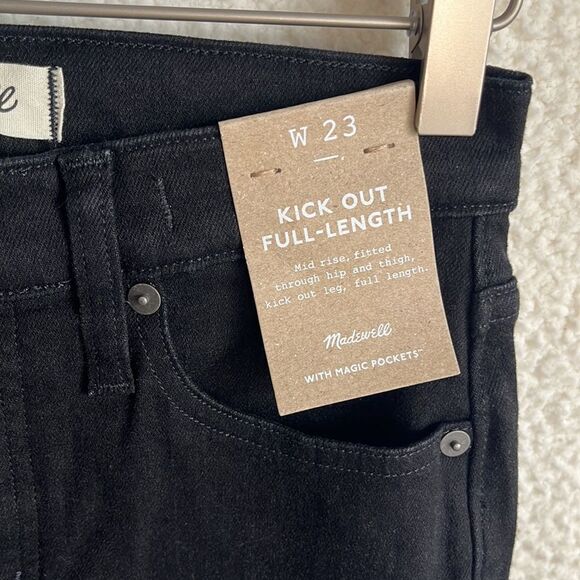 Madewell Kickout Full Length Jeans‎ Womens Size 23 Black - Picture 2 of 8